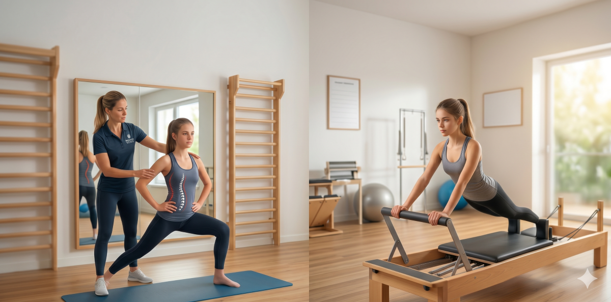 Quem tem escoliose pode fazer Pilates — comparação entre Pilates e o Método Schroth
